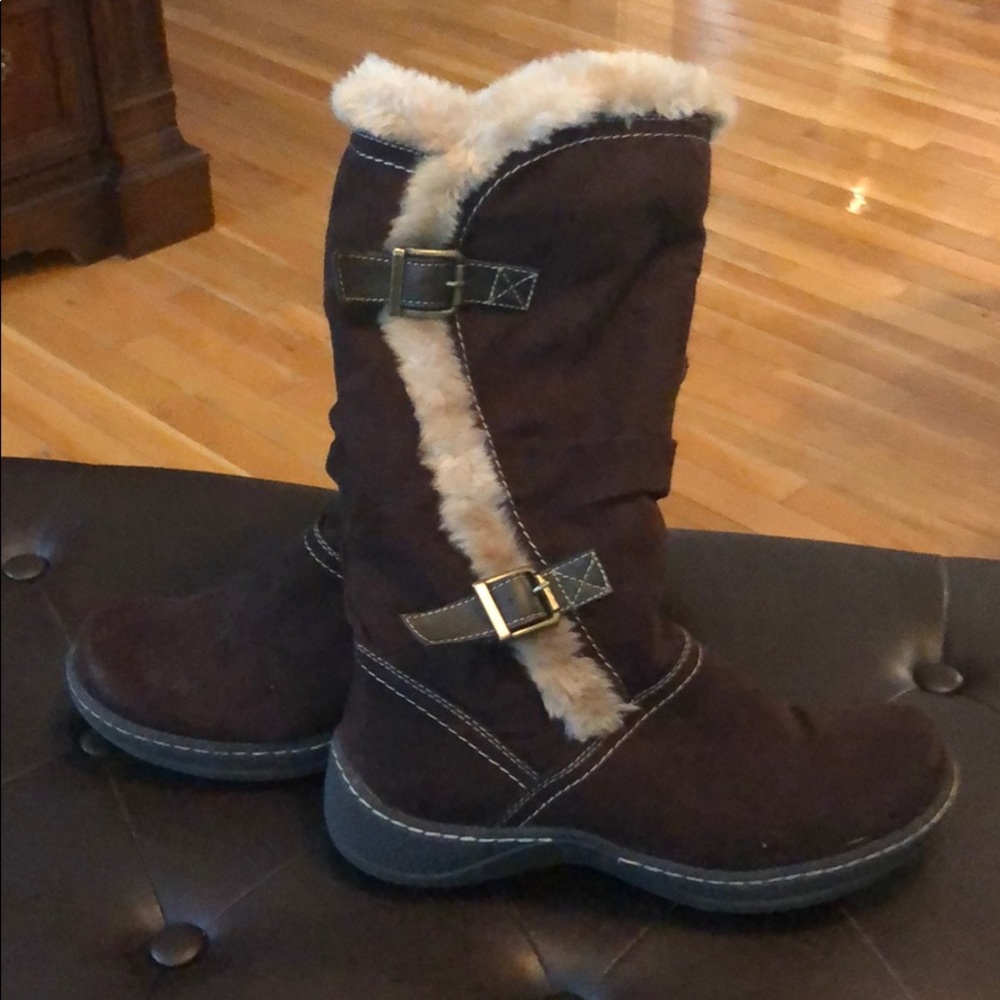 Brown Suede Boots